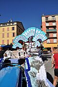 Miss Corso lors du Corso de la lavande à Digne
