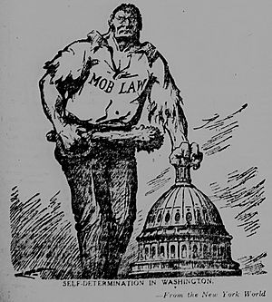 Mob Law Cartoon Washington DC 1919