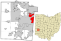 Montgomery County Ohio incorporated and unincorporated areas Riverside highlighted
