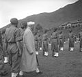 Nehru visiting Srinagar Brigade Headquarters Military Hospital