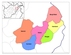 Nurestan districts