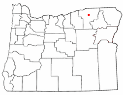 Location of Gopher Flats, Oregon