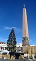Obelisk and Christmas Tree in St Peter's Square