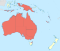 Orthetrum caledonicum distribution map