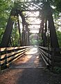 Pine Creek Rail Trail Bridge in Waterville