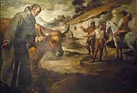 San Francisco Solano y el toro por Murillo (1645)