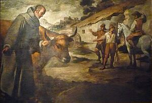 San Francisco Solano y el toro por Murillo (1645)