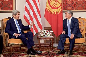 Secretary Kerry Meets With Kyrgyz President Atambaev in Bishkek, Kyrgyzstan (22454204010)
