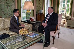 Secretary Pompeo Meets with Nathan Law (50138297826)