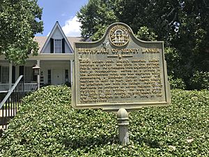 Sidney Lanier Cottage sign out front