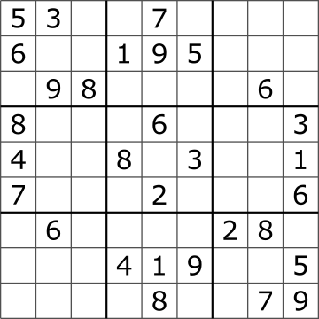 Sudoku Puzzle by L2G-20050714 standardized layout