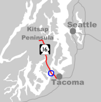 Tacoma Narrows Bridge Location