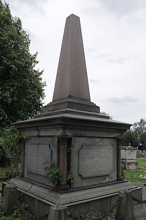 The grave of Sir Edwin Durning-Lawrence, Kensal Green Cemetery