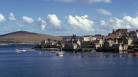 The waterside of the houses on Twageos Road, Lerwick - geograph.org.uk - 6015394.jpg