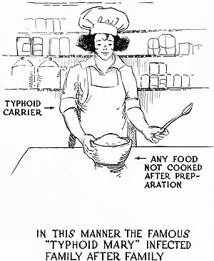 Typhoid Mary poster in B&W