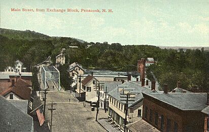 Village Street from Exchange Block, Penacook, NH