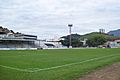 Vista parcial do campo do Estádio Louis Ensch, Coronel Fabriciano MG