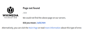 Wikimedia error 404