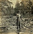Woman on Salmon River ca. 1915