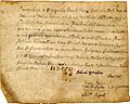 Yale College diploma Nathaniel Chauncey 1702