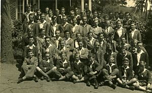 -1945-07-10 Evacuated staff and pupils of Devonport High School to Penzance County School