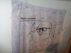 A memorial to the life of Julio César Trujillo a member of the National Congress from 1979 to 1984