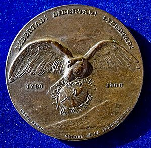Argentine Art Nouveau Medal 1906 by Victor de Pol, Repatriation of the National Hero Las Heras, obverse