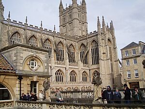 Bath Abbey From Roman Baths Gallery