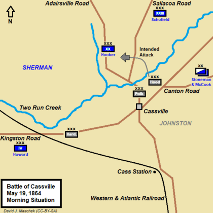 Battle of Cassville morning