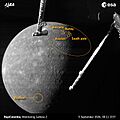 BepiColombo says goodbye to Mercury for the fourth time (annotated) ESA501146