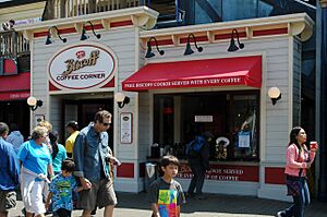 Biscoff coffee corner on Pier 39, San Francisco, 2011