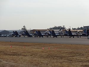 Blue Angels FA-18A Model Parked Abbotsford 2018