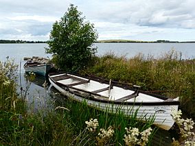 A rowing boat at Loch Eye
