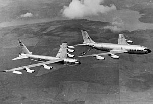 Boeing B-52D-70-BO (SN 56-0582) is refueled by Boeing KC-135A-BN (SN 55-3127) 061127-F-1234S-009