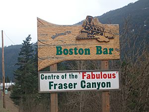 Boston Bar's welcome sign