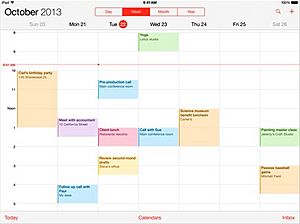 Calendar iOS 7
