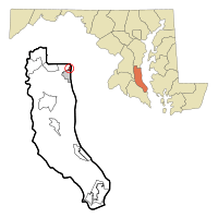 Location of North Beach, Maryland