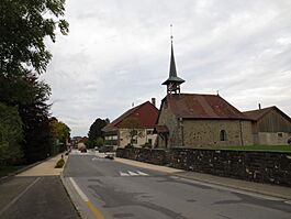 Carrouge village, part of the municipality