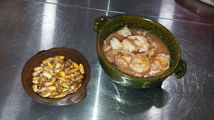Ceviche de camarón (gastronomía Ecuatoriana)