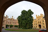 Cmglee Cambridge Trinity College New Court doorway