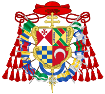 Coat of Arms of Cardinal Luis Fernández de Portocarrero (Philip V of Spain Reign)