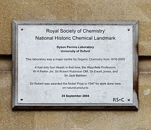 Dyson Perrins Lab Plaque Royal Society of Chemistry