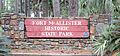 Fort McAllister State Park sign, Bryan County, GA, US