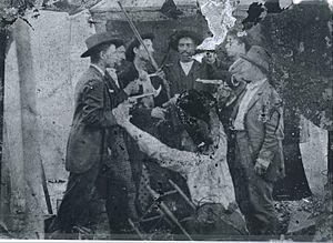 French Eversole Feud tin type Circa 1890
