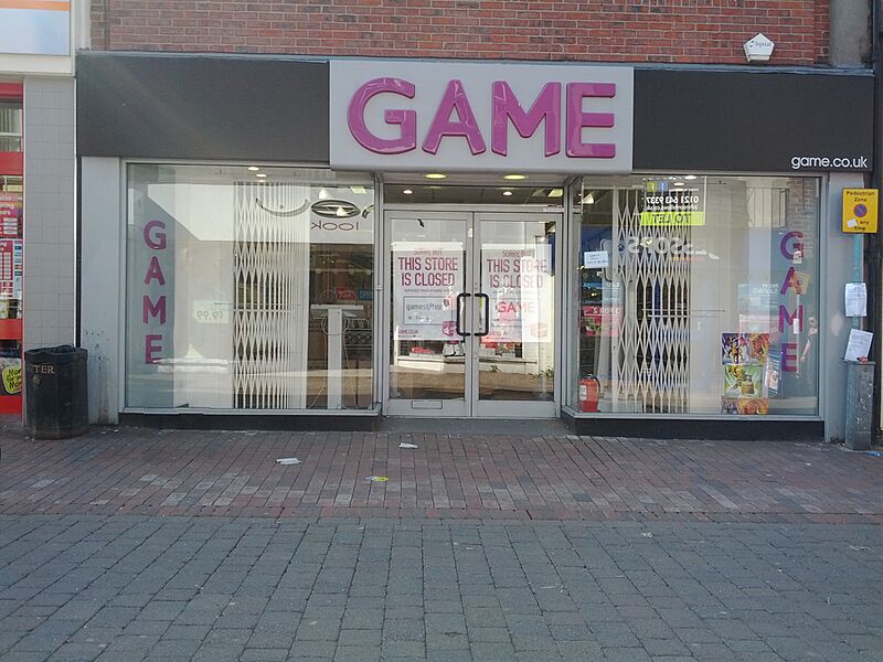 GAME store closed