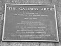 Gateway Arch Plaque