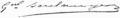 Georges Boulanger - signature