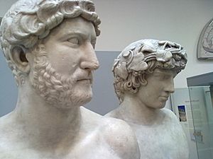 Hadrian and Antinous bust British Museum