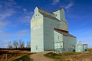 Grain elevator in Herronton, Alberta