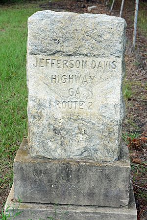 Jefferson Davis Highway marker, Irwin County, GA, US